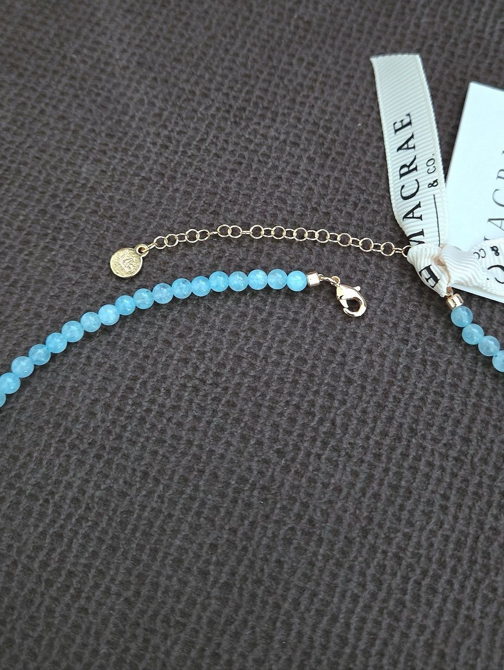 MacRae & Co. Blue Quartz with Charm Duo✌️ Necklace - NWT - Picture 8 of 16